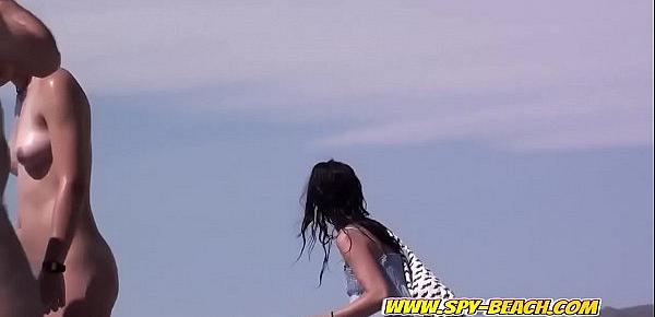  Young Nudist Cute Teen Beach Voyeur  Video